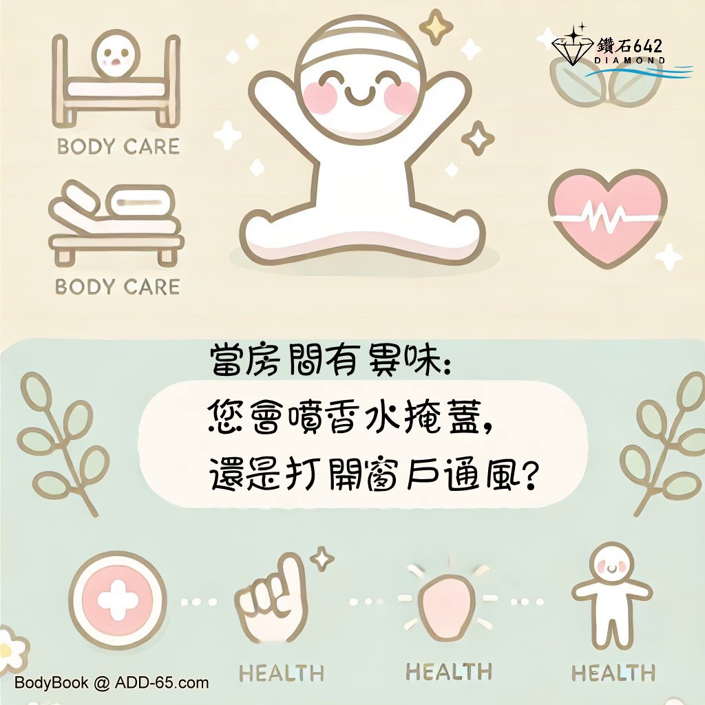 當房間有異味：您會噴香水掩蓋，還是打開窗戶通風？