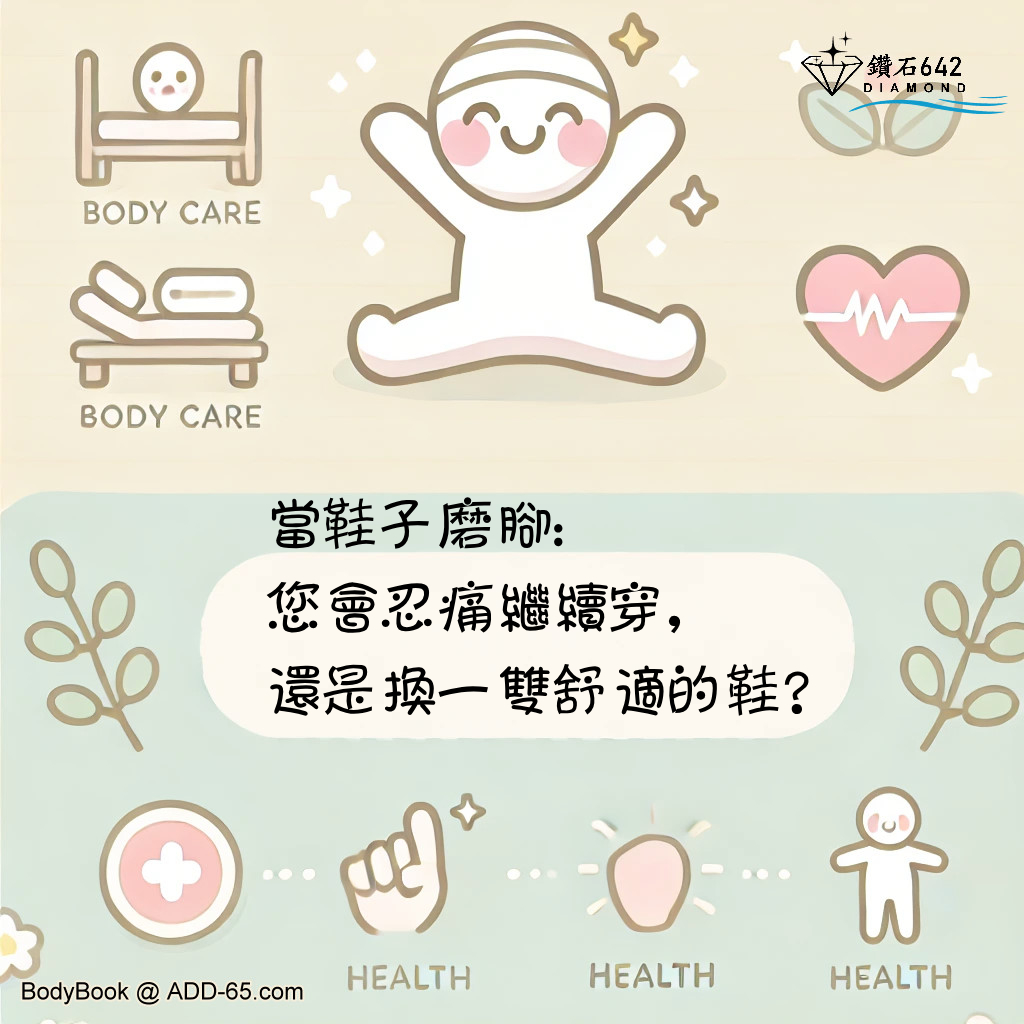 當鞋子磨腳：您會忍痛繼續穿，還是換一雙舒適的鞋？