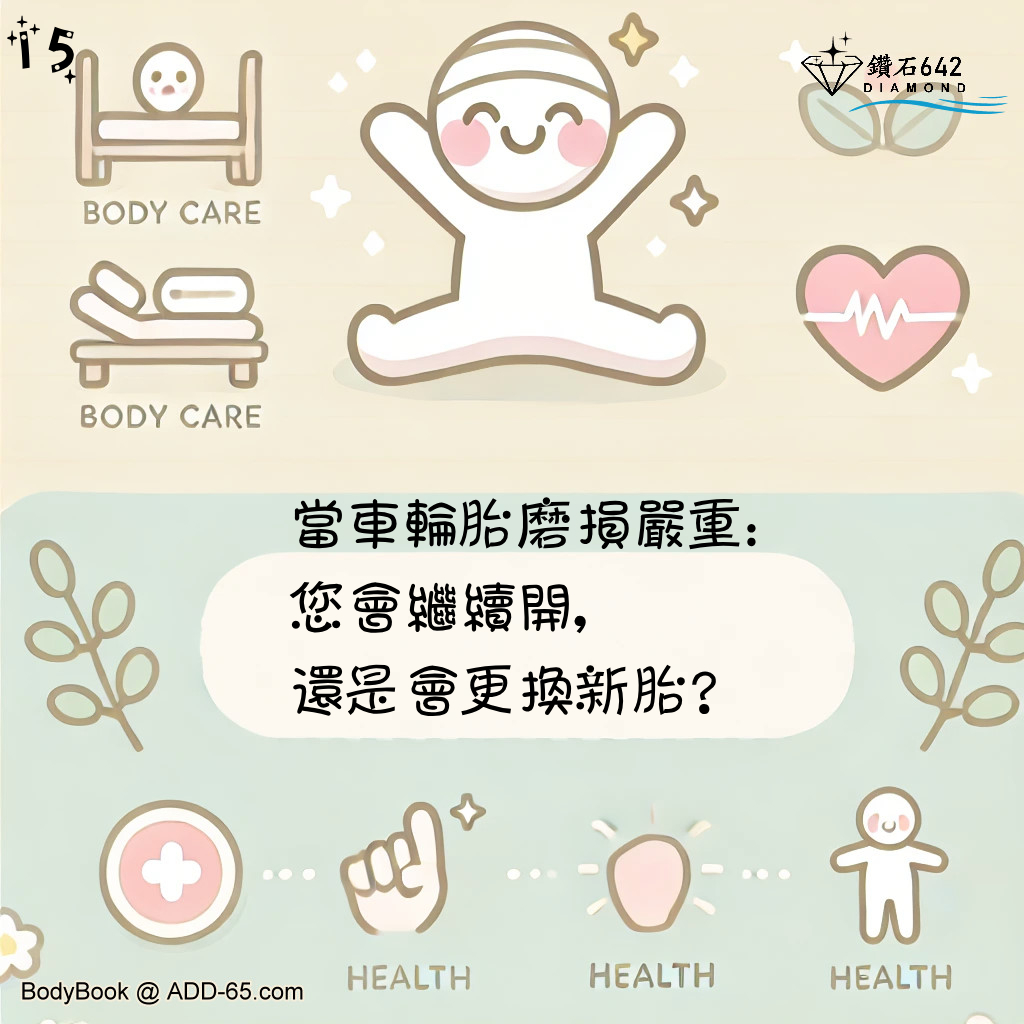 當車輪胎磨損嚴重：您會繼續開，還是會更換新胎？