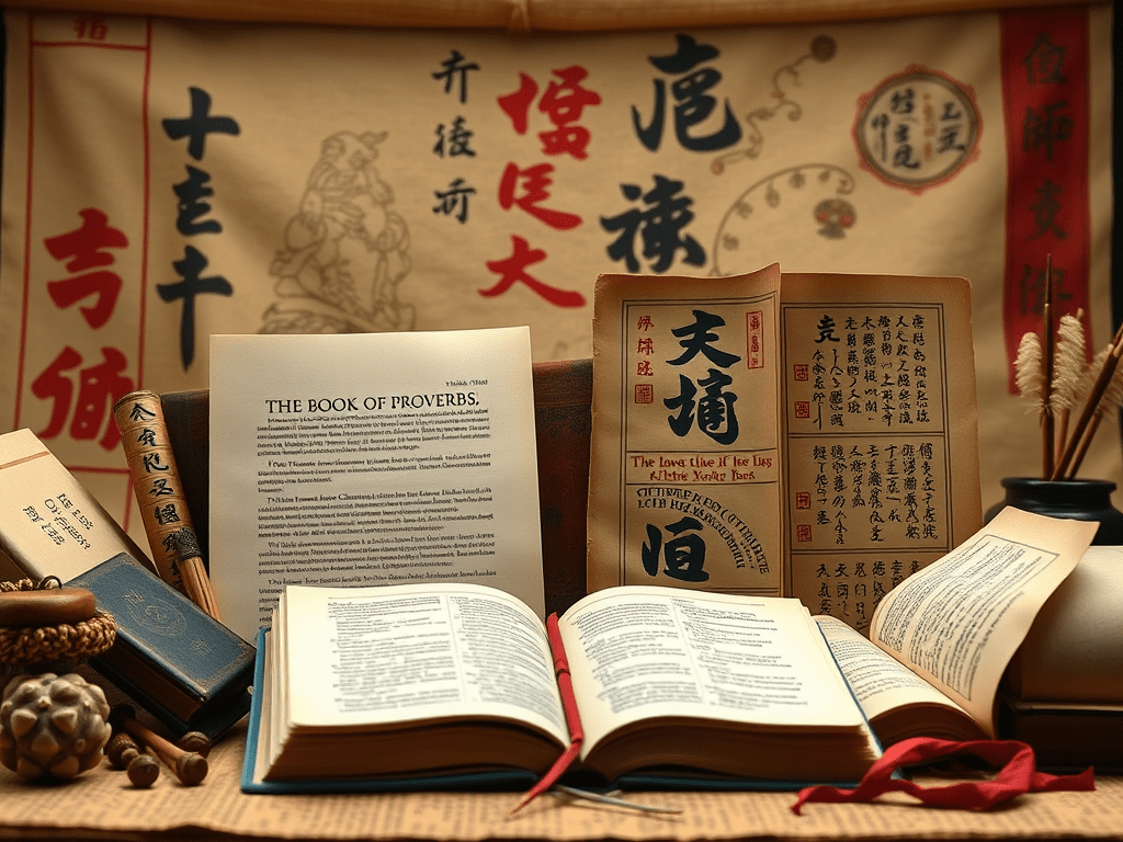 《箴言》與中國古代文學年代表比較