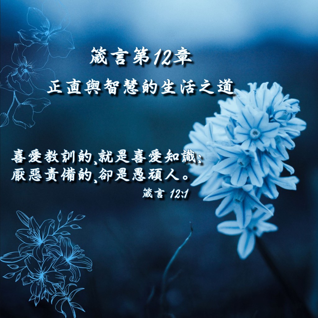 箴言第12章導讀 – 正直與智慧的生活之道