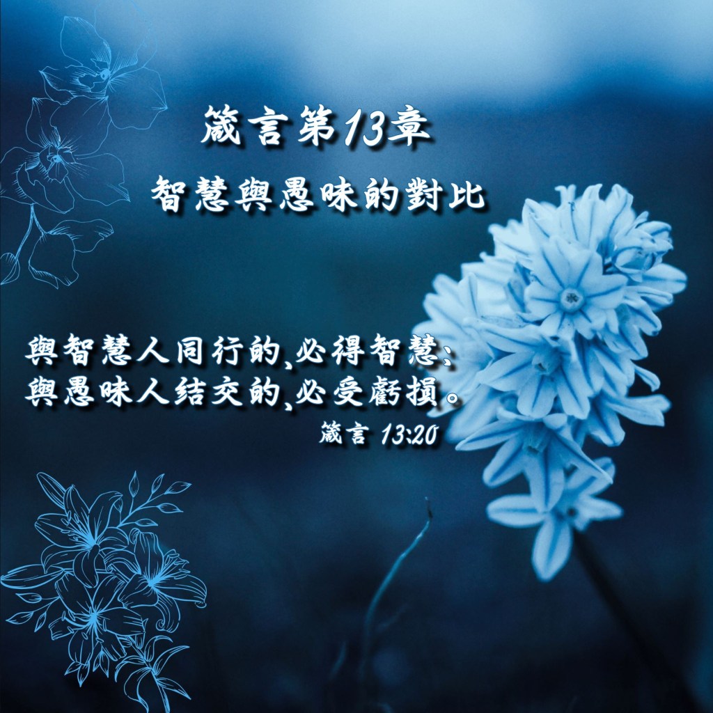 箴言第13章導讀 – 智慧與愚昧的對比