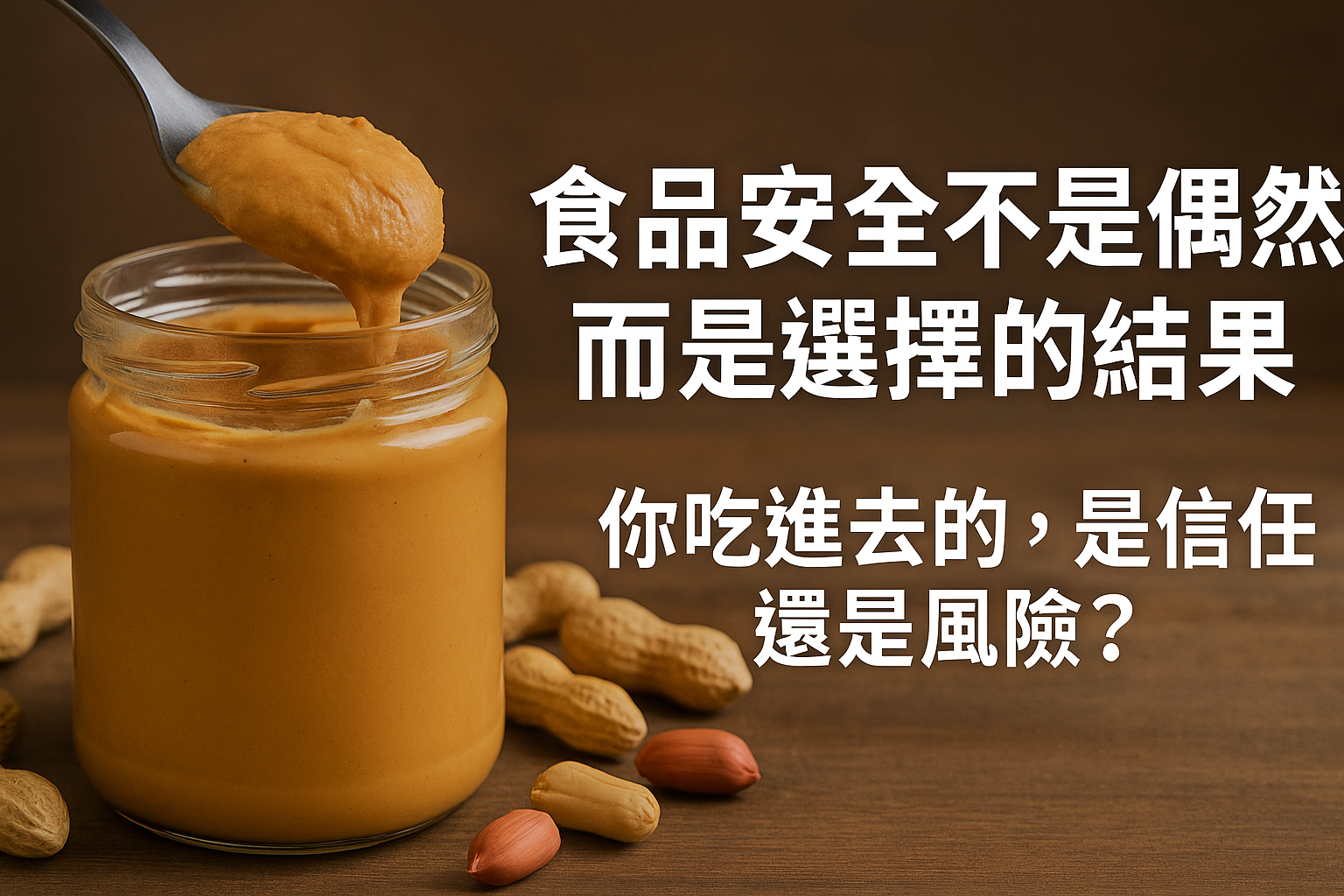 🥜 食品安全不是偶然，而是選擇的結果