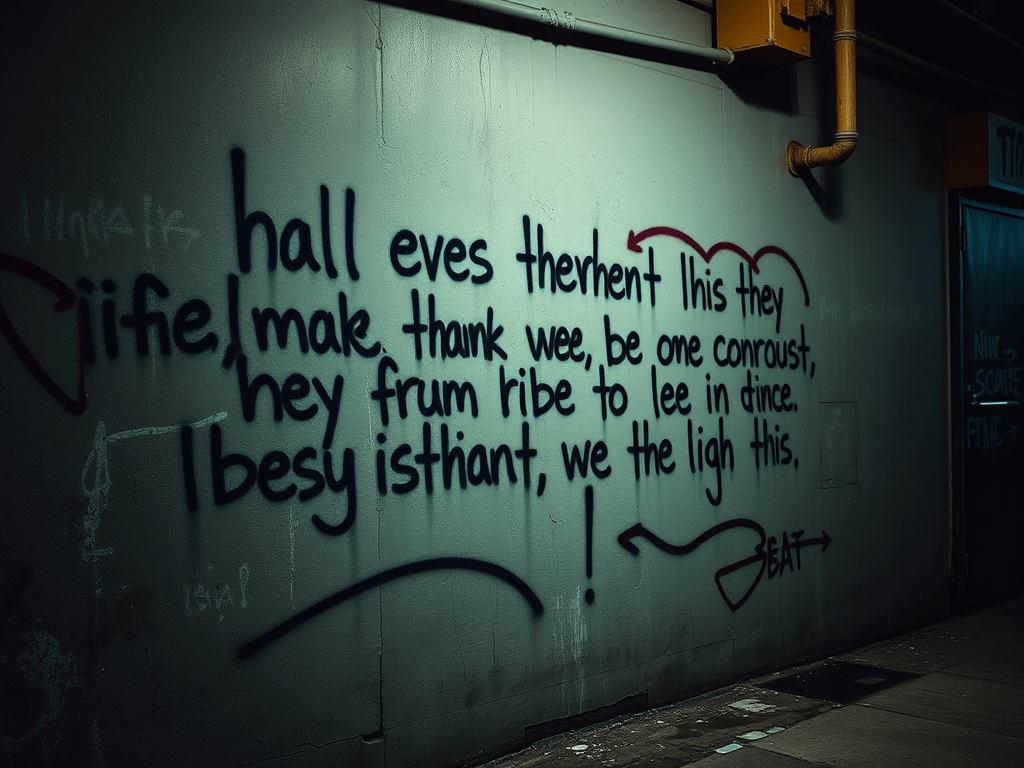 ✨牆上的字：神的審判與人類的驕傲