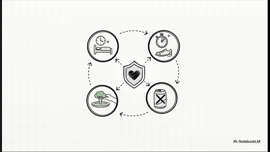 ➕ 長壽的真正關鍵：不是單一好習慣，是「三大習慣的疊加效應」！