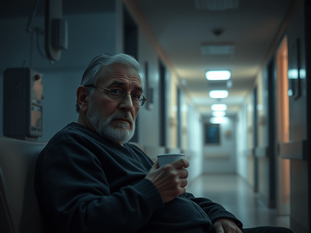 醫院走廊的一杯溫開水