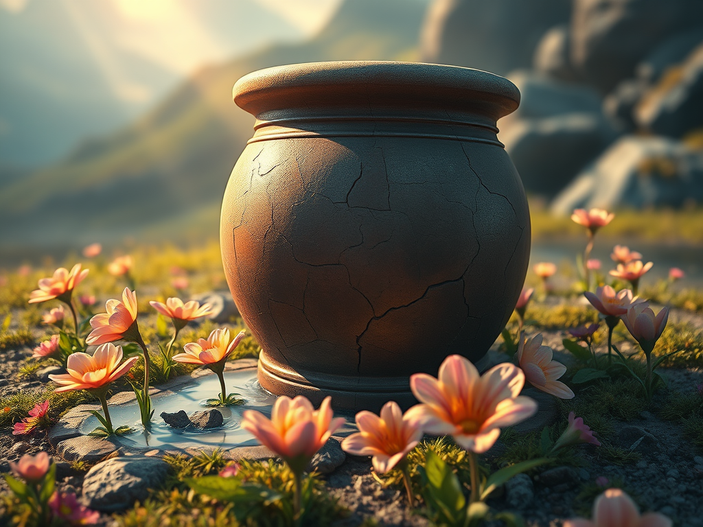 破碎的瓦器與寶貝