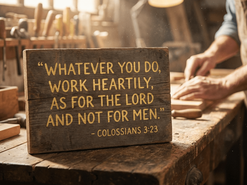 工作不是重擔，而是呼召